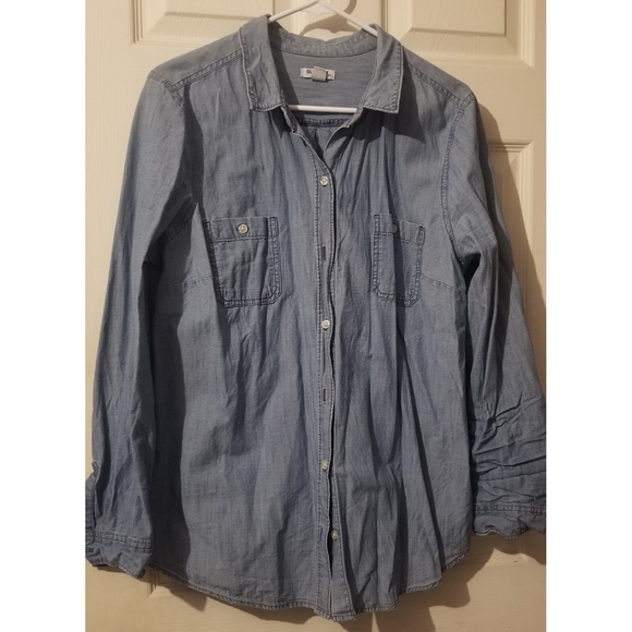 Old Navy Tops - Blue Denim Button Shirt